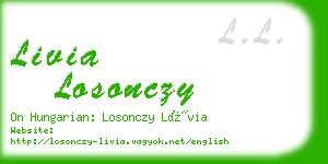 livia losonczy business card